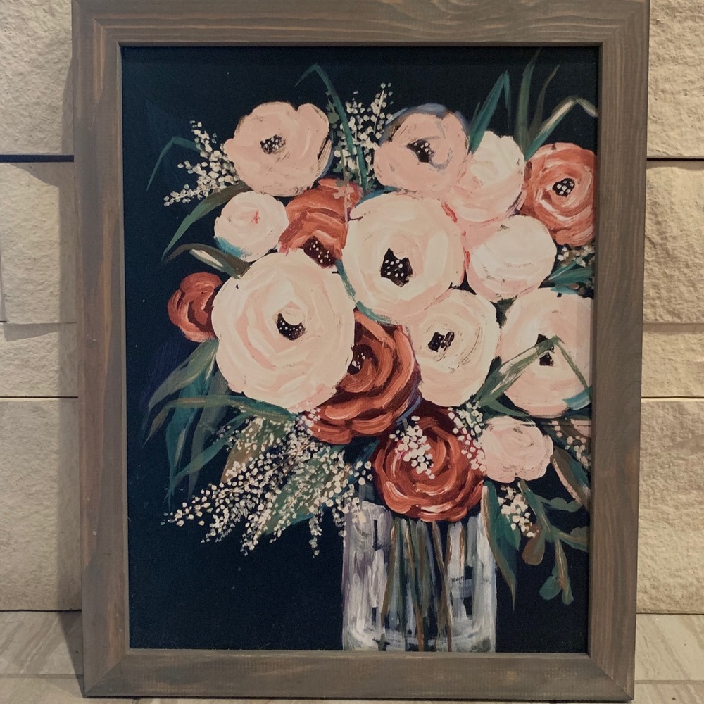 Picture frame. Floral art